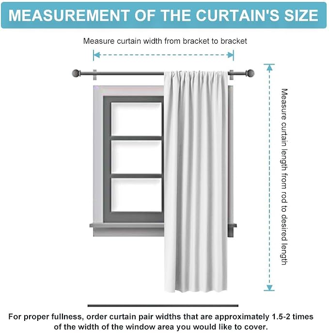 RYB HOME Curtains for Bedroom Living Room Nursery Office 72 inches Long | Room Darkening,Thermal Insulated,Privacy Protection,Rod Pocket,Drapes for Office Home Theater,W42 x L72,Natural,2 Panels - Image 7