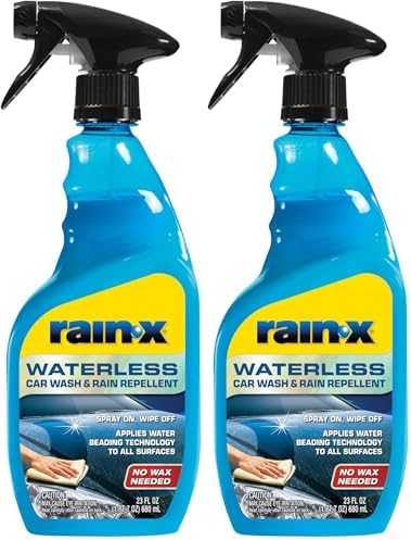 Rain-X 620143 Waterless Car Wash and Rain Repellent, 23 fl. oz. (Pack of 2) by Rain-X