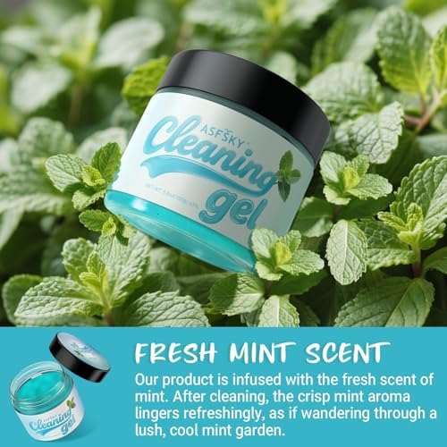 ASFSKY Car Cleaning Gel Universal Cleaning Gel Putty Dust Remover Mint - Image 2
