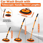 Tool Daily Short Pressure Washer Gun with Foam Cannon, Car Wash Brush - Image 4