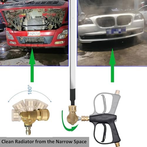 Radiator Cleaning Wand & Car A/C Condenser Cleaner, Air Filter Flusher Tool - Image 4