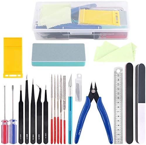 21Pcs Modeler Basic Tools Craft Set Hobby Building Tools Kit for Assembling Miniatures Mecha Car Model Building by Rustark