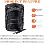 200FT Sewer Jetter Kit for Pressure Washer, 5800PSI Drain Cleaner Hose - Image 2
