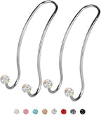SAVORI Auto Hooks Bling Car Hangers Organizer Seat Headrest Hooks Strong and Durable Backseat Hanger Storage Universal for SUV Truck Vehicle 2 Pack (White) by SAVORI