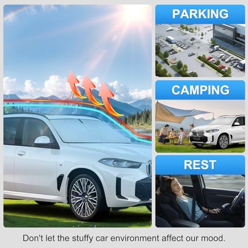 Windshield Sun Shade Sunshade for BMW X5 2019-2026 - Image 6