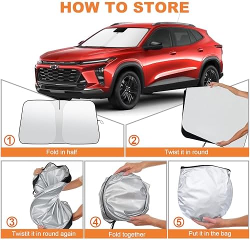Foldable Front Windshield Sunshade fit for Chevrolet Trax 2013-2024 - Image 5