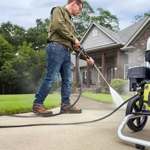 Hourleey Pressure Washer Hose 50FT, Kink Resistant High Tensile Wire Power Washer Hose, Rubber Wire Braided with 3/8" Quick Connect for Hot/Cold Water, 4000 PSI, Gray - Image 6