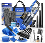 VCANENERGY 29PCS Car Cleaning Kit Interior Detailing for Men Women（Blue） by VCANENERGY