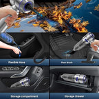 WINWEND Portable Car Vacuum - 22000PA Cars Vacuum Cleaner High Power 4 in 1 Compressed Air Duster & Air Blower & Pump Hand Held Vacuums Cordless with Brushless Motor for Car Home Office Blue - Image 4