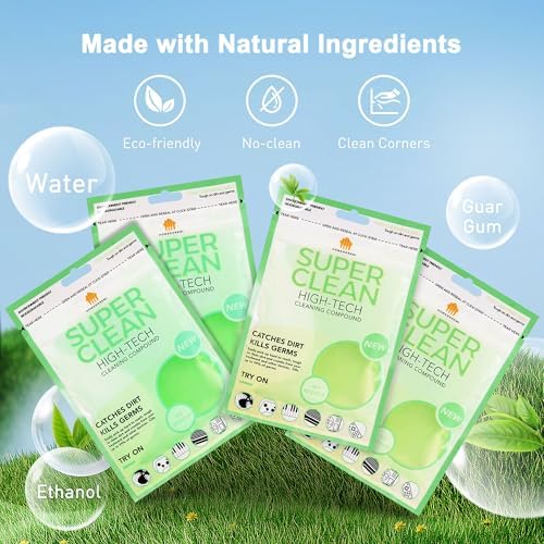FiveJoy Car Cleaning Gels, 4-Pack Universal Auto Detailing Tools Car Interior Cleaner Putty, Dust Cleaning Mud for PC Tablet Laptop Keyboard, Camera, Printers, Calculator - 320g (2.8oz/pcs) - Image 5