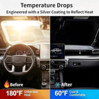for Toyota Tacoma 2016-2024 2025 2026 - Premium Sunshade for Ultimate Heat & UV Protection- 4 Layers Foldable Front Windshield Sun Shade Custom Fit Tacoma 2Dr 4Dr, Pickup Sun Visor Car Accessories - Image 4