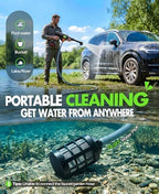 PoolLeader Cordless Car Cleaning Tool with 6-in-1 Nozzle & Foam Cannon - Image 5