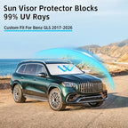 Windshield Sun Shade for Mercedes Benz GLS GLS350 GLS450 2017-2026 Sunshade - Image 2