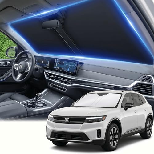 Windshield Sun Shade for Honda Prologue 2024 2025 2026 Sunshade Front Window Shade Custom Fit Prologue Accessories Sun Visor Foldable Shade Blocks UV Rays Accessories by AuyNeas