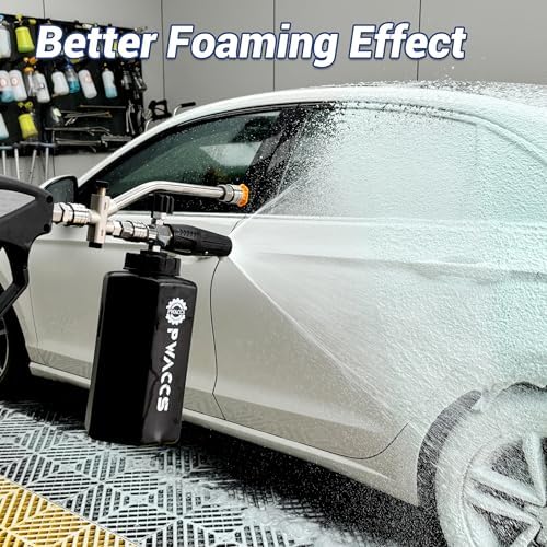 PWACCS Dual Foam Cannon with Pressure Washer Short Gun, 1.5 Liter - Image 2
