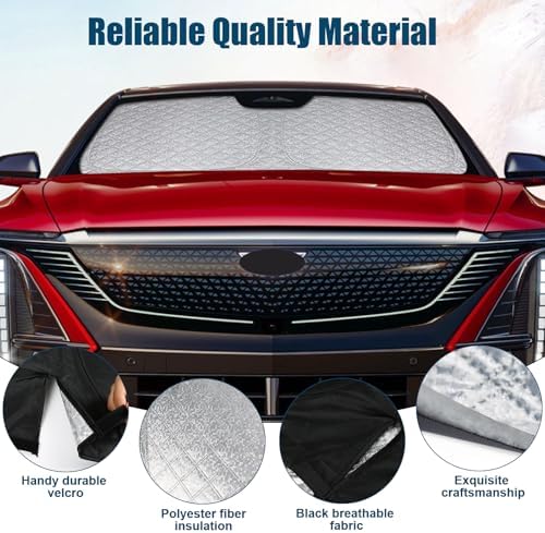 6 Layers Windshield Sun Shade for Cadillac Lyriq 2023-2025 - Image 5