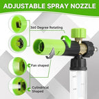 Tool Daily Pressure Washer Short Gun with Mini Foam Cannon Dual Connector - Image 6