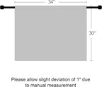 RYB HOME Basement Bathroom Kitchen Cafe Blackout Privacy Window Curtains | Thermal Insulated, Light UV Heat Blocking, Privacy, Short Curtain Tiers for Laundry Room, W34 x L30, Burnt Orange, 2 Panels - Image 9
