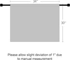RYB HOME Basement Bathroom Kitchen Cafe Blackout Privacy Window Curtains | Thermal Insulated, Light UV Heat Blocking, Privacy, Short Curtain Tiers for Laundry Room, W34 x L30, Mocha, 2 Panels - Image 8