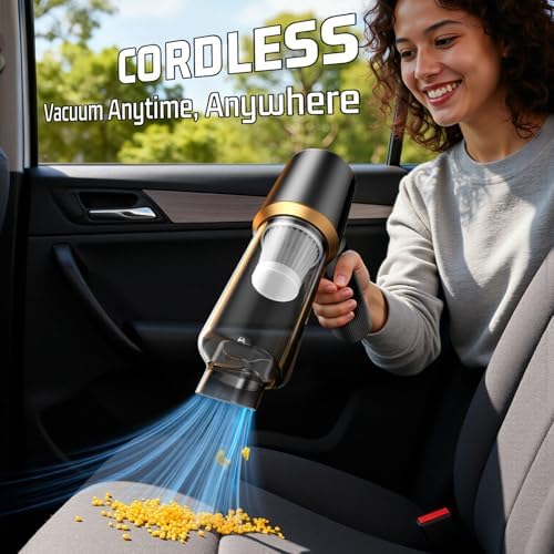 Cordless Car Vacuum 7-in-1: Clean Car & Home - Black - Image 6