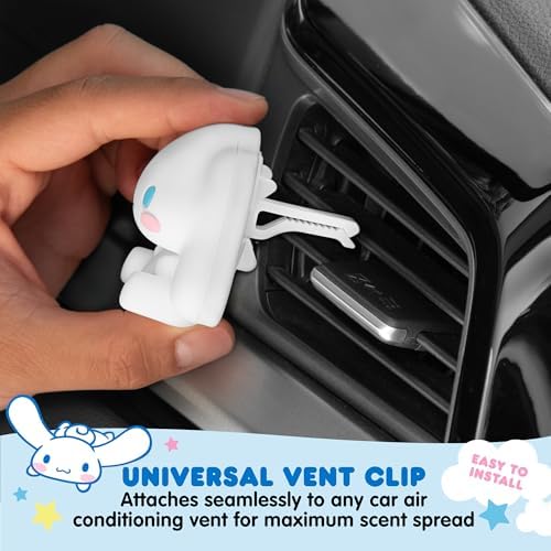 Carbella Hello Kitty Car Air Freshener - Cute and Long-Lasting Cinnamoroll Air Freshener for Car, Easy Clip-On Hello Kitty Car Accessories, Odor Eliminator, Fun Scents, 30 Days Freshness - Image 4