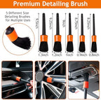 THINKWORK Windshield Cleaner Tool, Car Detailing Kit Interior, Car Cleaning Kit Interior and Exterior Detail Brush, Auto Supplies & Accessories for Men Women - Image 3