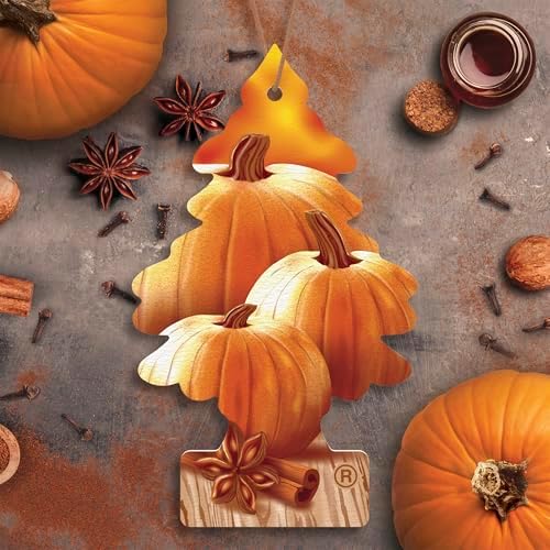 LITTLE TREES Car Air Freshener | Hanging Tree Provides Long Lasting Scent for Auto and Home | Warm Pumpkin Spice, 24 Air Fresheners - Image 3