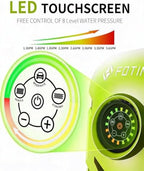 2026New Pressure Power Washer 5000PSI with Adjustable Touch Screen 8 Level, 34" Tall, 4 Quick Connect Nozzles,Inlet Hose&Filter&500mlFoam Cannon for Cars/Fences/Driveways/Home Cleaning(Yellow) - Image 3