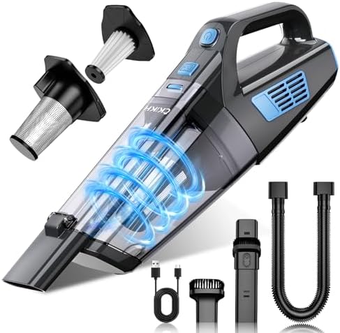 CKIKH Handheld Vacuum Cordless, 15000PA Hand Held Car Vacuum Cleaner by CKIKH