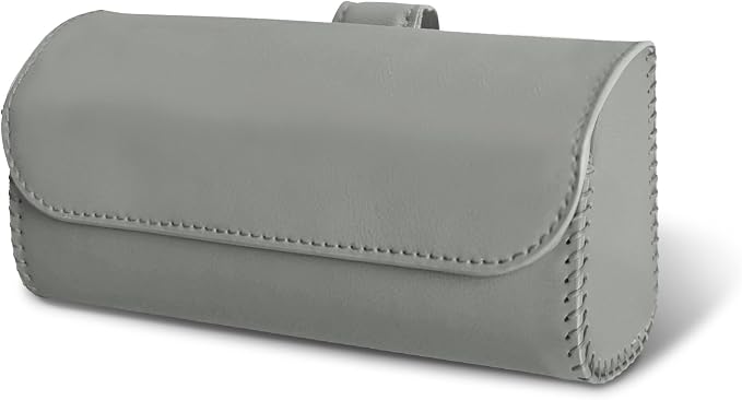 Sunglasses Holder for Car Sun Visor, Sunglass Organizer for Car, Magnetic Leather Eyeglasses Protective Storage Case, Waterproof Glasses Organizer Visor Accessories for Vehicles (Gray) by Unknown