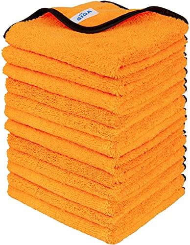 MR.SIGA Professional Microfiber Towels for Cars, Scratch Free, 12 Pack by MRSIGA