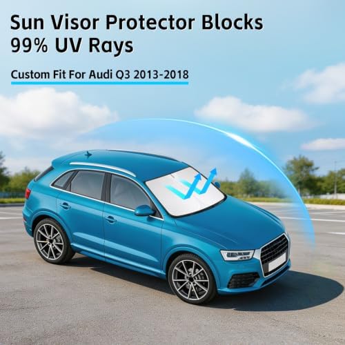 Windshield Sun Shade for Audi Q3 2013-2018 Sunshade - Image 2