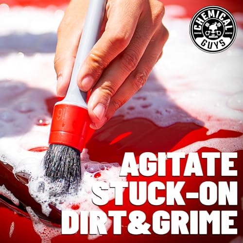 Chemical Guys All in the Details Exterior Detailing Brushes - 3-Piece Soft Scratch-Free Brushes for Wheels, Bumpers, Grilles, Badging & Tight Exterior Gaps on Cars, Trucks, SUVs & More - Image 5