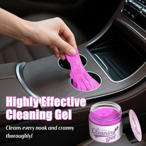 ASFSKY Car Cleaning Gel Cleaning Putty Universal Cleaning Gel Lavender - Image 5