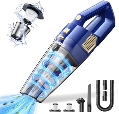 Handheld Vacuum Cordless Rechargeable, Hand Held Car Vacuum Cleaner by DBHAL