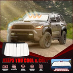 Windshield Sun Shade for Toyota 4Runner 2010-2026, Accordion Folding Design - Image 2