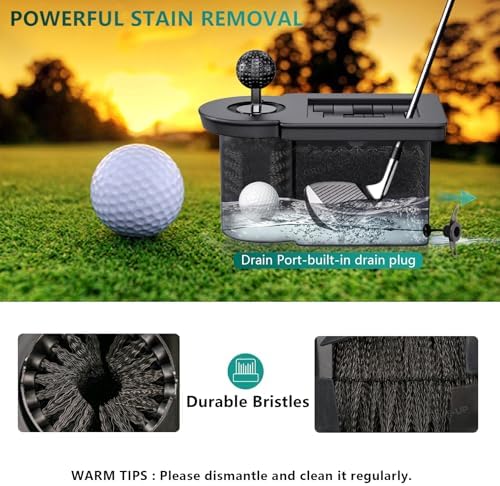 DRIVE UP Golf Cart Ball Washer and Club Cleaner Kit, Club Cart Golf Ball Cleaner and Club Head Washer, Suitable for Club Car Precedent, Tempo, Onward Gas and Electric Golf Carts, OEM 103662801 - Image 5