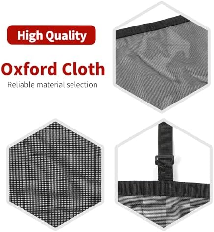RT-TCZ for Wrangler Rear Seat Divider Net Mesh, Pet Dog Car Barrier for Jeep Wrangler JK JL Gladiator JT Cargo Net Black - Image 3