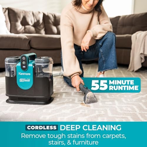 Kenmore 24V Cordless Portable Carpet & Upholstery Spot Cleaner Machine - Image 2
