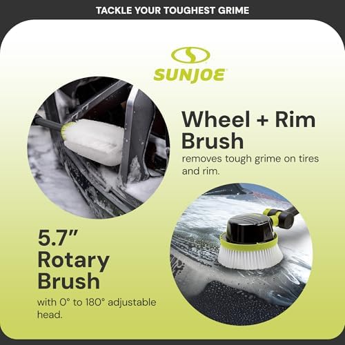 Sun Joe Auto Car Cleaning Kit for Pressure Washers, Brush Set, SPX-ACS-MAX - Image 5