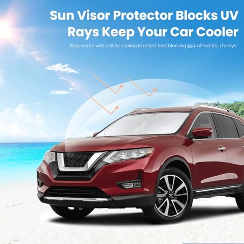 Windshield Sunshade for Nissan Rogue 3rd Gen 2021-2025 2026 Window Shade - Image 5