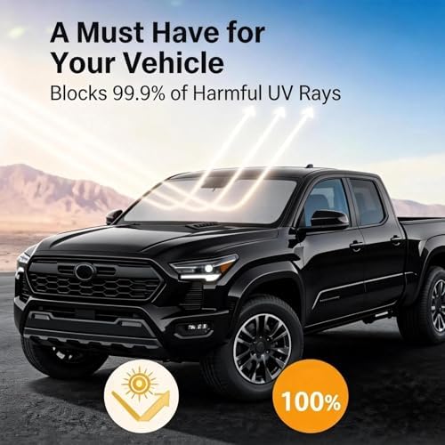 for Dodge RAM 2019-2025 2026 - Sunshade for Ultimate Heat & UV Protection, Foldable Front Windshield Sun Shade for RAM1500 2Dr RegularCab 4Dr QuadCab CrewCab MegaCab Pickup Sun Visor Car Accessories - Image 5