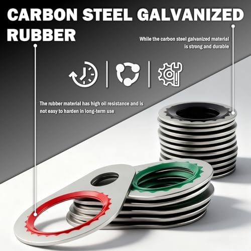 195PCS O Ring Assortment Kit,Multi-Size Car Air Conditioning Compressor Seals O-Ring & Gakest,Universal A/C Seal Kit for Automotive Replacement AC Compressor Kit R134A Refrigerant Valve Core - Image 4
