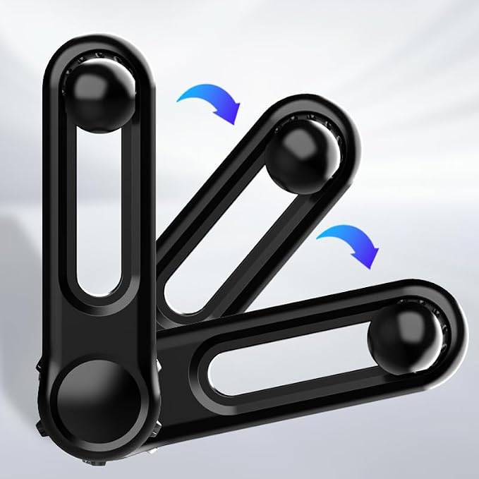 2 Pack Car Magnetic Phone Holder Extension Arm Adapter with 17mm Ball Head Joint Socket for MagSafe Car Mount Charger Magnetic Wireless Car Charger Magnetic Car Mount Phone Stand - Image 5