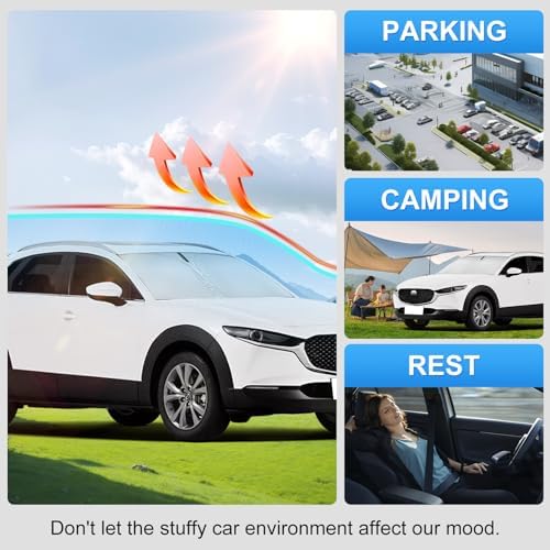 Custom Fit Windshield Sun Shade for Mazda CX30 CX-30 2019-2026 - Image 6