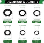 160PCS Air Conditioning Compressor Seal Washers Kit, A/C Gaskets - Image 2