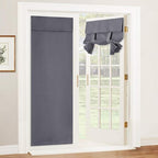 RYB HOME French Door Curtains 84 inch Long, Privacy Blackout Window Blinds | Self Adhesive, Thermal Insulated, For Patio Kitchen Front Entry Front Back Door Glass Window, Renter Friendly,W30 x L84, 1 Pc by RYBHOME