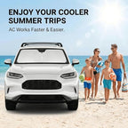 Windshield Sun Shade for Honda HR-V 2023 2024 2025 2026 Front Window Shade Custom Fit HRV Accessories Sun Visor Foldable Shade Blocks UV Rays Summer Must Have Car Accessories - Image 4