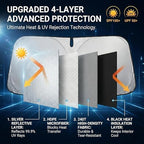 for Nissan Altima 2013-2018 Windshield Sun Shade Front Window Shade Custom Fit Altima Accessories Sun Visor Foldable Shade Blocks UV Rays Summer Must Have Car Accessories - Image 3