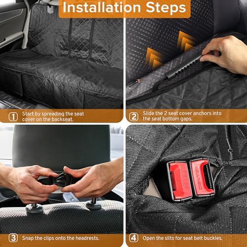 Dog Car Seat Cover for Back Seat for Mazda CX50 CX-50 CX5 CX-5 CX30 CX-30 | 2000-2026 2027 Accessories, Waterproof Non-Slip Pet Bench Backseat Covers - Image 7